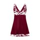 thumbnail image 4 of Trajes de baño de una pieza para mujer, traje de baño de talla grande con falda conservadora y estampado de aguas termales, traje de baño de ángulo plano para mujer, 4 of 5