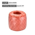 thumbnail image 2 of Uxcell Polyester Nylon Plastic Rope Twine Household Bundled for Packing ,200m Red 2 pack, 2 of 6