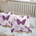 thumbnail image 5 of Purple Butterfly Outdoor Pillow Covers Pack of 2 Pink Bug Modern Art Cartoon Style Waterproof Throw Pillow Covers Decorative Cushion Cases for Patio Garden Tent Balcony Couch 16x16 inch, 5 of 8