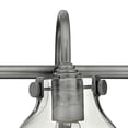 thumbnail image 3 of Hinkley Lighting 50037AN Congress 12"H 3 Light Bath Lighting with Clear Glass Gl, 3 of 4