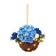 thumbnail image 1 of Adorno navideño de cesta de flores | Colgante acrílico plano 2D | Decoración festiva para árboles de Navidad, coronas y decoración del hogar | Diámetro de 3,14 pulgadas, 1 of 1