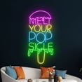 thumbnail image 4 of Handmadetneonsign Melt Your Pop Sicle Ice Cream Neon Sign, Ice Cream Led Sign, Ice Cream Led Sign, 4 of 5