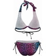 thumbnail image 6 of SKQIT Bikini Sets for Women Halter Sexy Bathing Suits Leopard Print 2 Piece Swimsuit, 6 of 7