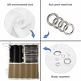 thumbnail image 4 of Brown Black Shower Curtain, Waterproof Shower Curtains for Bathroom, Farmhouse Striped Modern Abstract Art Washable Fabric Bathtub Curtain Set Bath Decor with 12 Hooks Standard 72"x72", 4 of 8