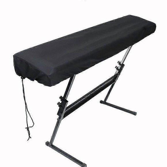 1 Piece (black) Piano Keyboard Cover - Dust Cover With Drawstring - Protection For Electronic Keyboard, Digital Piano, Yama