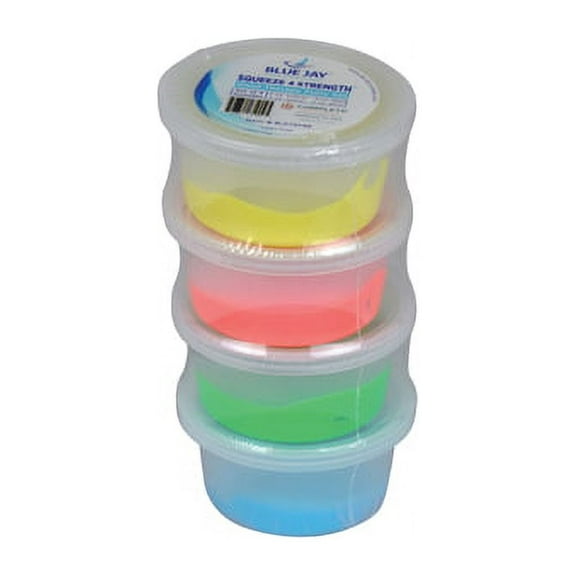 Squeeze 4 Strength  2 Oz. Hand Therapy Putty   Set Of 4