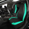 thumbnail image 3 of Fundas para asientos de coche Flying Banner, fibra de carbono, malla de aire, color menta, 3 of 9