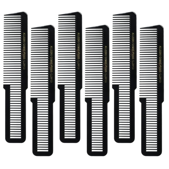 Allegro Combs 9000 Clipper Cutting Combs Blending Combs Fading Combs Black 6 Pk.