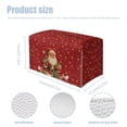 thumbnail image 6 of Yuyamidu Santa Claus Tissue Box Cover for Living Room Christmas Tissue Box Holder with Bottom Belt Easy to Clean Facial Paper Organizer Dispenser for Bathroom Gift for Friends, 6 of 8
