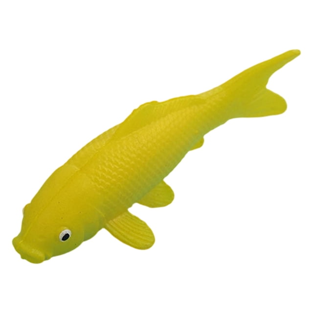 ZTTD 1 Pcs Figurines Miniatures de Poissons Koi Faux Poissons Rouges Décorations pour Bricolage Aquarium Maison de Poupée Jardin Miniature Statues de Carpe Réalistes pour Aménagement Paysager Créatif