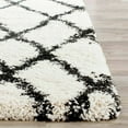 thumbnail image 3 of SAFAVIEH Belize Katriona Abstract Plush Shag Area Rug, Ivory/Charcoal, 8' x 10', 3 of 3