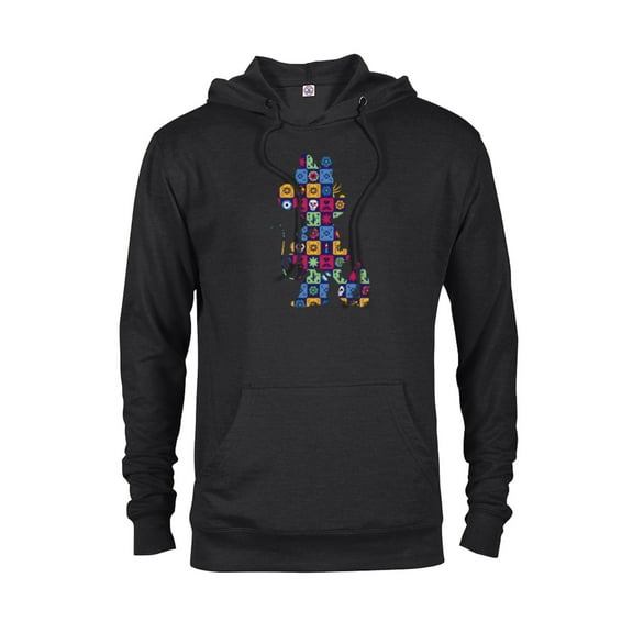 Disney Minnie Mouse Pose Día de los Muertos Day of the Dead - Pullover Hoodie for Adults - Customized-Black