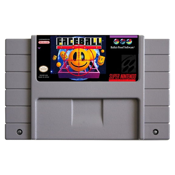 SNES Games Cartridge Faceball 2000