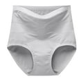 thumbnail image 4 of Blmnix Seamless Underwear for Women Panties Tummy Control High Waisted Moisture Wicking Briefs Gray Panties for Women Pack,XL, 4 of 8