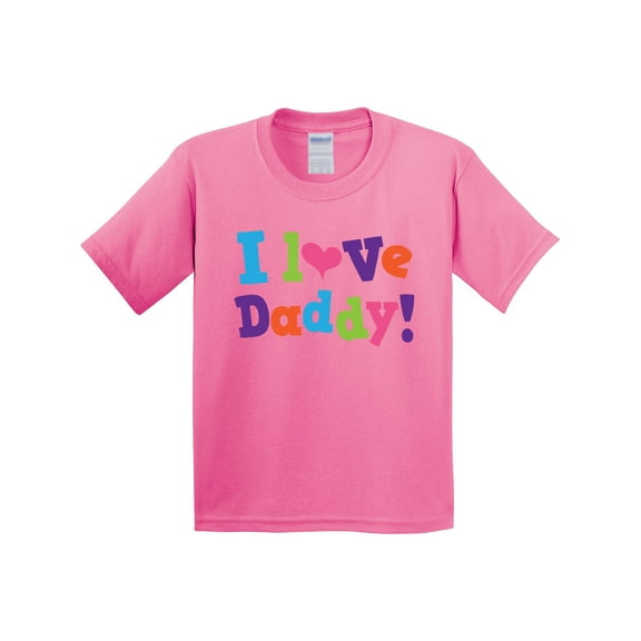 Inktastic I Love Daddy Girls Youth T-Shirt