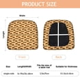 thumbnail image 3 of Beige Buffalo Seat Covers for Dining Room Chairs Set Of 4,Stretch Printed Washable Chair Seat Cover with Elastic Ties and Button,Removable Waterproof Couch Cushion Covers, 3 of 6