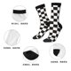 thumbnail image 5 of Balery Black and White Checkerboard Calcetas Largas con Estampado para Hombre y Mujer – Suaves y Transpirables, Talla Única (US 5-11), 5 of 6
