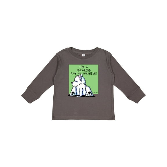 Inktastic Cool Belly Westie Boys or Girls Long Sleeve Toddler T-Shirt