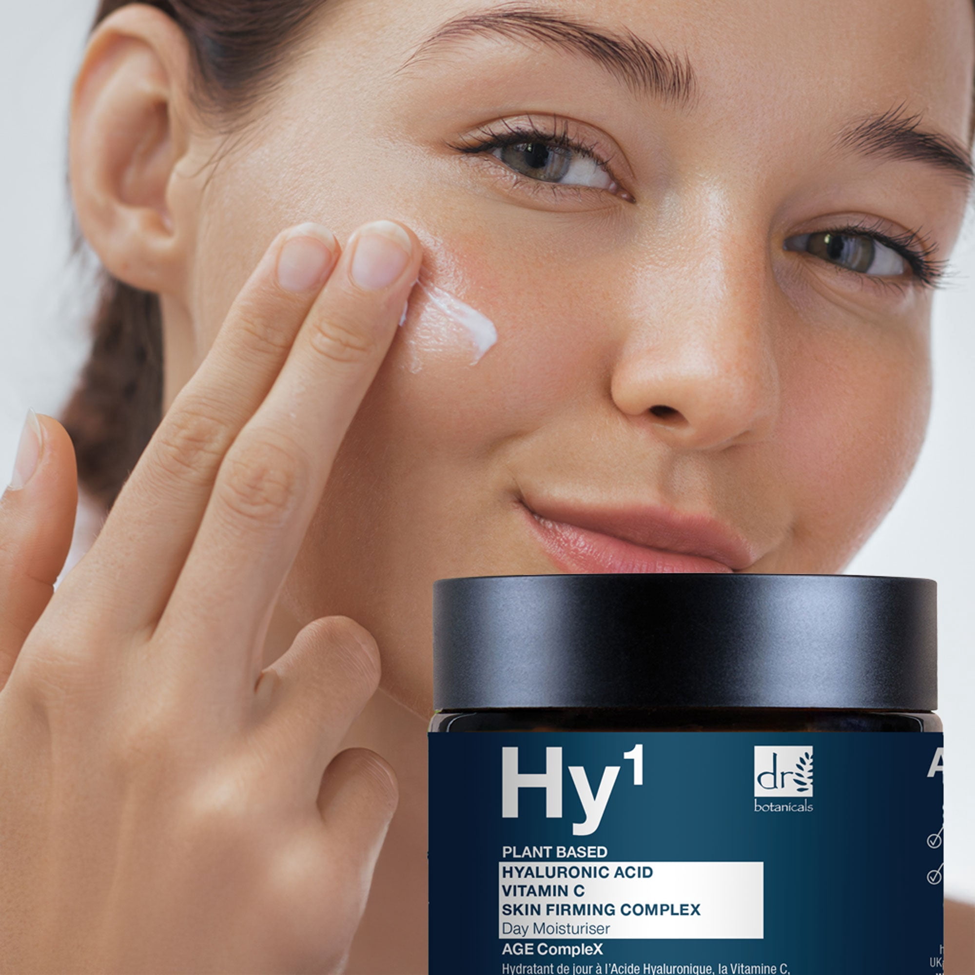 Dr Botanicals Hydrating Day Moisturizer for Dryness & Dullness with Hyaluronic Acid + Vitamin C – Lightweight Brightening Face Cream, 60ml