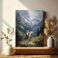 thumbnail image 6 of Napoleon Mountain Equestrian Oil Painting Canvas，Vintage Decor for Living Room Bedroom Office Dining Room Hotel Library, 6 of 8