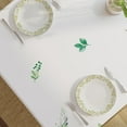 thumbnail image 4 of Spring Summer Tablecloths for Rectangle Tables, Waterproof Stain Resistant Polyester Fabric Table Cover Green Leaves Pattern Table Cloth for Dinner Party Picnic Camping, 60 x 84 Inch, 4 of 6