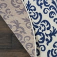 thumbnail image 5 of Nourison Grafix Damask White/Blue 8' x ROUND Area Rug, (8 Round), 5 of 8