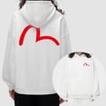 thumbnail image 4 of Sudadera con capucha con estampado de evisu para hombre y mujer, prenda de algodón puro con estampado de dibujos animados, a la moda, para parejas, 2024, 4 of 4