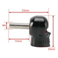 thumbnail image 2 of 4x Motorcycle Bike Plastic Black Skull License Plate Bolt On Screw On Frame Nut, 2 of 11