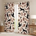 thumbnail image 2 of Feelyou Dog Duck Animal Curtains Pack of 2 (42x84 Each), Rustic Cabin Curtains Blackout, 2 of 6