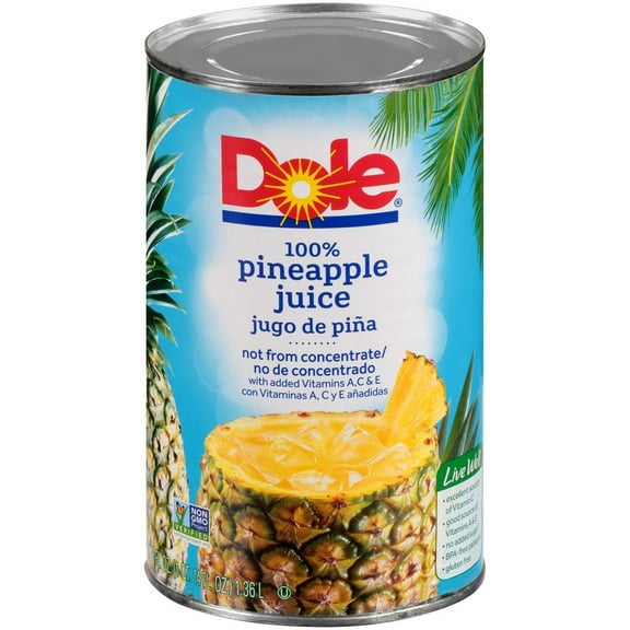 Dole Pineapple Juice, 46 Ounce -- 12 per Case.