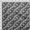 thumbnail image 4 of oneOone Viscose Chiffon Navy Gray Fabric Floral Dress Material Fabric Print Fabric By The Yard 42 Inch Wide, 4 of 5