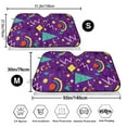 thumbnail image 2 of Goofa Retro 80s Style Printed Car Windshield Sunshade,Foldable Reflective Sun Visor,UV Protection Heat Blocker Sunshade,Car Cooling Accessory-Medium, 2 of 7