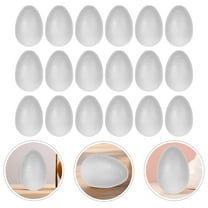 HOMEMAXS 100pcs Foam Eggs For Easter Diy Crafts White Craft Polystyrene Eggs White Faux Eggs Ideal For Home Decor School Projects, And Holiday Ornaments
