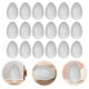 thumbnail image 2 of 50 huevos de espuma blanca para Pascua, manualidades de bricolaje, huevos de poliestireno lisos para pintar, decorar y adornos navideños, 2 of 8