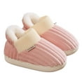 thumbnail image 4 of Girls Slippers Kids Home Cotton Comfy House Bedroom Home Winter Warm Indoor Shoes,Toddler Slippers(Size:3.5-4 Years ), 4 of 5