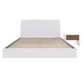 thumbnail image 2 of Nexera Porter 3-Piece Floating Platform Bedroom Set, White, Double, 2 of 7