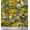 Goldenrod, variant on Soimoi Blue Cotton Duck Fabric Leaves & Floral Print Sewing Fabric BTY 42 Inch Wide
