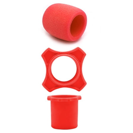 WINDLAND 3Pcs Microphones AntiSlip Foam Rings Sponges Cover for KTV Enthusiasts and Performers WINDLAND 3Pcs Microphones AntiSlip Foam Rings Sponges Cover for KTV Enthusiasts and Performers