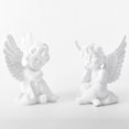 thumbnail image 3 of 2x Adorable de Ángel Cupido tesanías estatua al escultura de ángel alas decorativo decoración de de - blanco Colco Estatuas de ángeles, 3 of 7