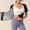 Silver, variant on Hot Sweat Body Shaper Jacket for Women Waist Trainer Short Sleeve Vest Compression Trapping Workout Body Top