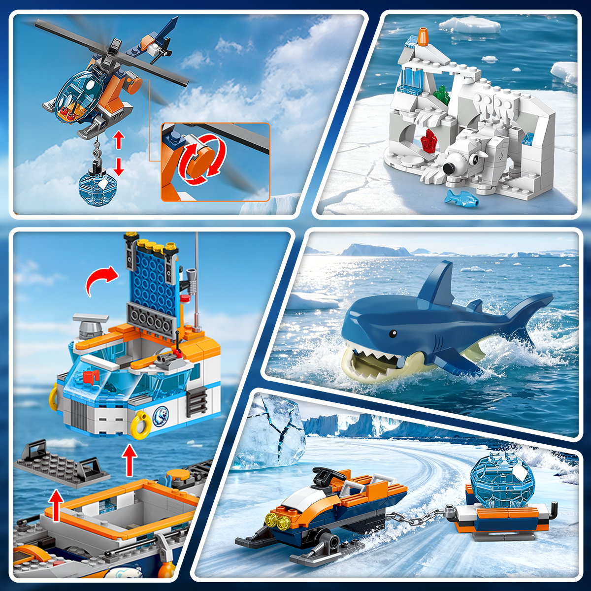 TERRAMUS Ocean Arctic Explorer Ship Building Set, 482 Pieces photo 3