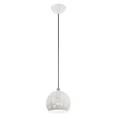 thumbnail image 6 of 49541-03 Livex Lighting Chantily - 1 Light Pendant in Bohemian Style - 8 Inches wide by 13 Inches high-White/Brushed Nickel Finish    -Traditional, 6 of 8