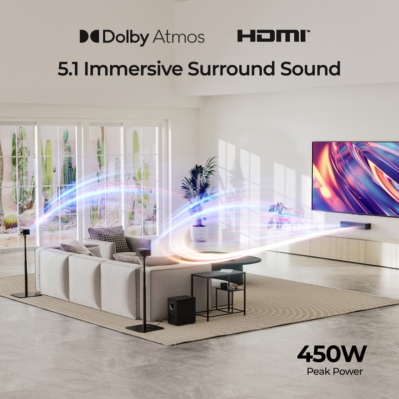 Ultimea Poseidon M4T 5.1 Dolby Atmos Sound Bar photo 7