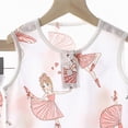 thumbnail image 4 of CAICJ98 Toddler Baby Boy Girl Summer Clothes Cute Cartoon Tank Tops+Shorts Outfits Lightweight Elastic Cotton Short Sets (Light Pink,3-4 Years), 4 of 4