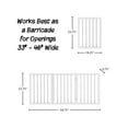 thumbnail image 2 of PETMAKER 3-Panel Indoor Foldable Pet Gate for Stairs or Doorways (White), 2 of 8