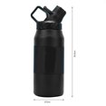 thumbnail image 5 of Stainless Steel Vacuum Insulation Bottle Stylish Innovative High Capacity Leakpoof Sports Water Bottle for Outdoor Sports Car Travel 750ml Black, 5 of 5