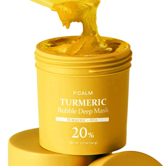Mascarilla Burbuja Profunda P.CALM Turmeric & Agua Carbonatada 90g