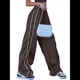 thumbnail image 2 of Pantalones de Paracaídas para Mujer, Pantalones Holgados de Pierna , Pantalones Deportivos con Cintura Elástica Y2K, Pantalones Deportivos, Ropa de Calle Color Café M, 2 of 10
