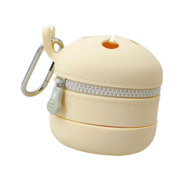 Contenedor de basura para pesca con mosca, ligero y portátil, con cremallera suave. Beige