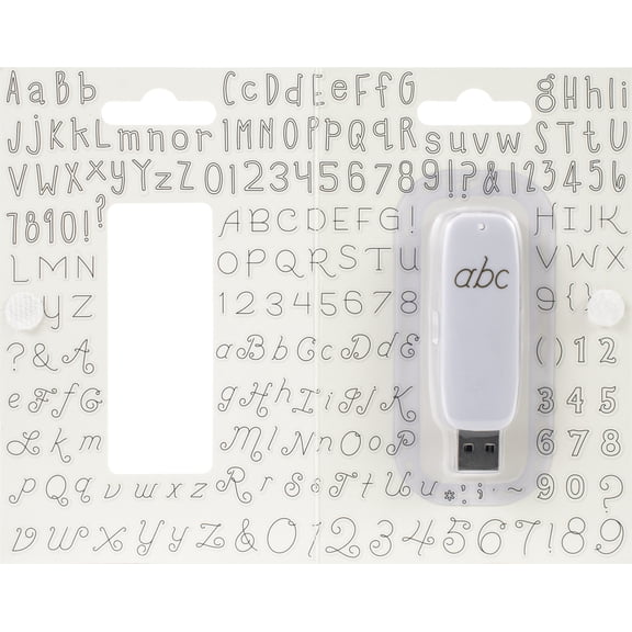 We R Memory Keepers Foil Quill USB Artwork Drive-Alphabet